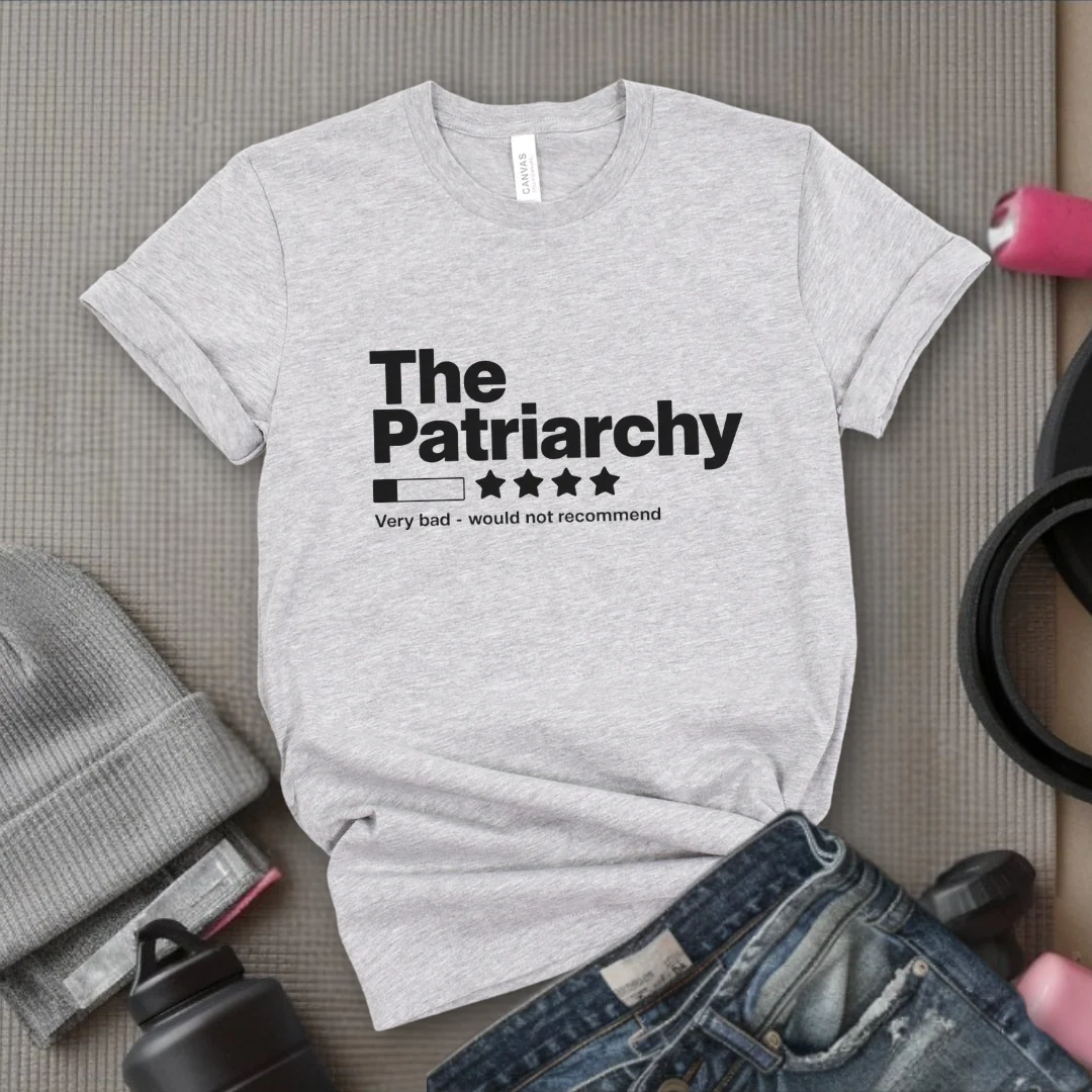 The Patriarchy Bad Review Shirt - Anti Patriarchy Unisex Tee - Girl Power Shirt - Women Rights Shirt - Feminist Gift - Bella Canvas 3001