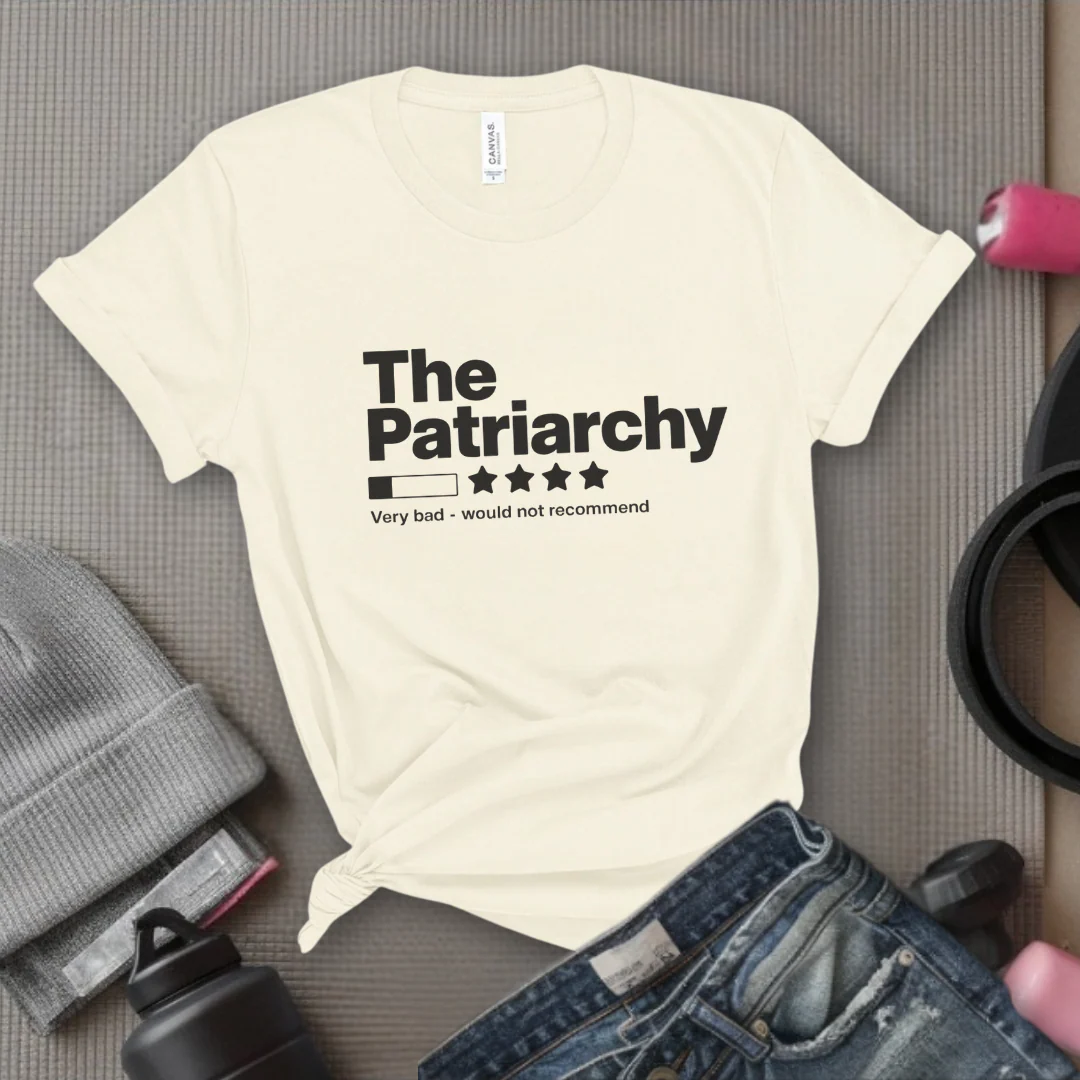 The Patriarchy Bad Review Shirt - Anti Patriarchy Unisex Tee - Girl Power Shirt - Women Rights Shirt - Feminist Gift - Bella Canvas 3001 - Image 4