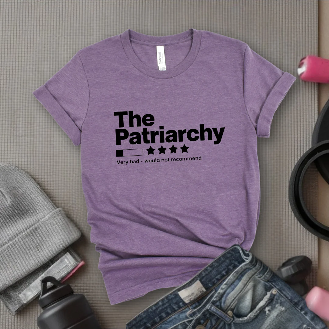 The Patriarchy Bad Review Shirt - Anti Patriarchy Unisex Tee - Girl Power Shirt - Women Rights Shirt - Feminist Gift - Bella Canvas 3001 - Image 6