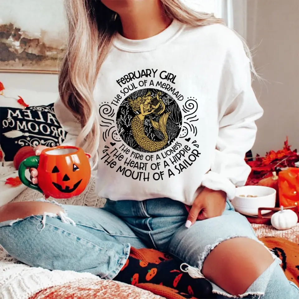 The Soul Of Mermaid - Personalized Shirt - Birthday Gift For Witch - Image 3