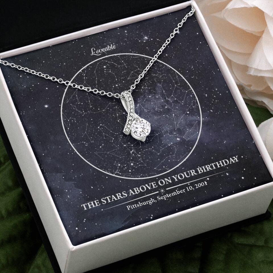 The Star Above On Your Birthday Personalized Necklace - Image 2