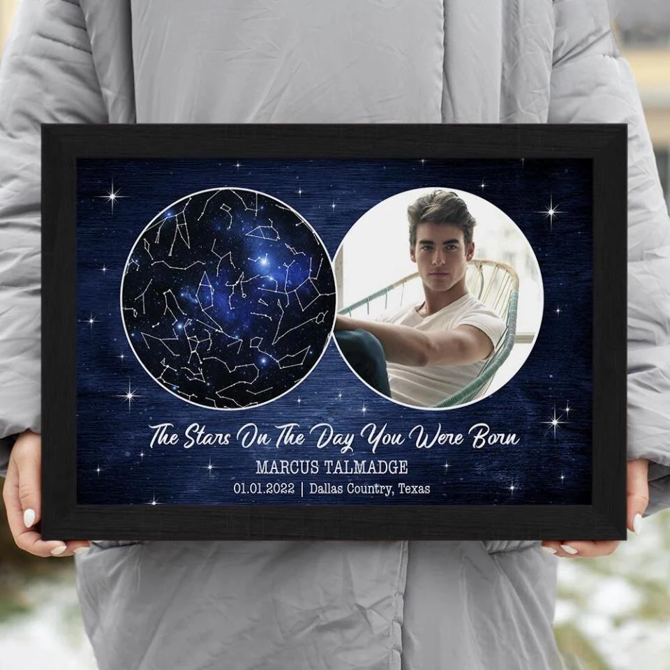 The Stars On The Day You Were Born Custom Canvas Poster Birthday Gifts For Him For Her - Image 16
