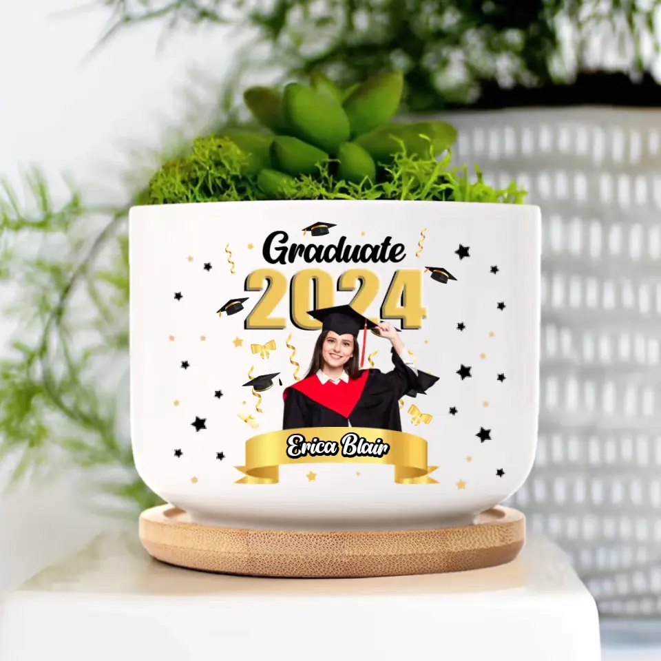 The Tassel Was Worth The Hassle Graduation Plant Pot - Image 5