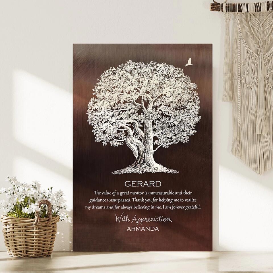 The Value Of The Great Mentor Custom Canvas Poster Appreciation Gift - Image 7