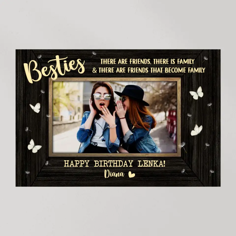 There Are Friends There Is Family - Personalized Poster/Canvas - Birthday Gift For Friends | 306IHPNPCA782 - Image 8