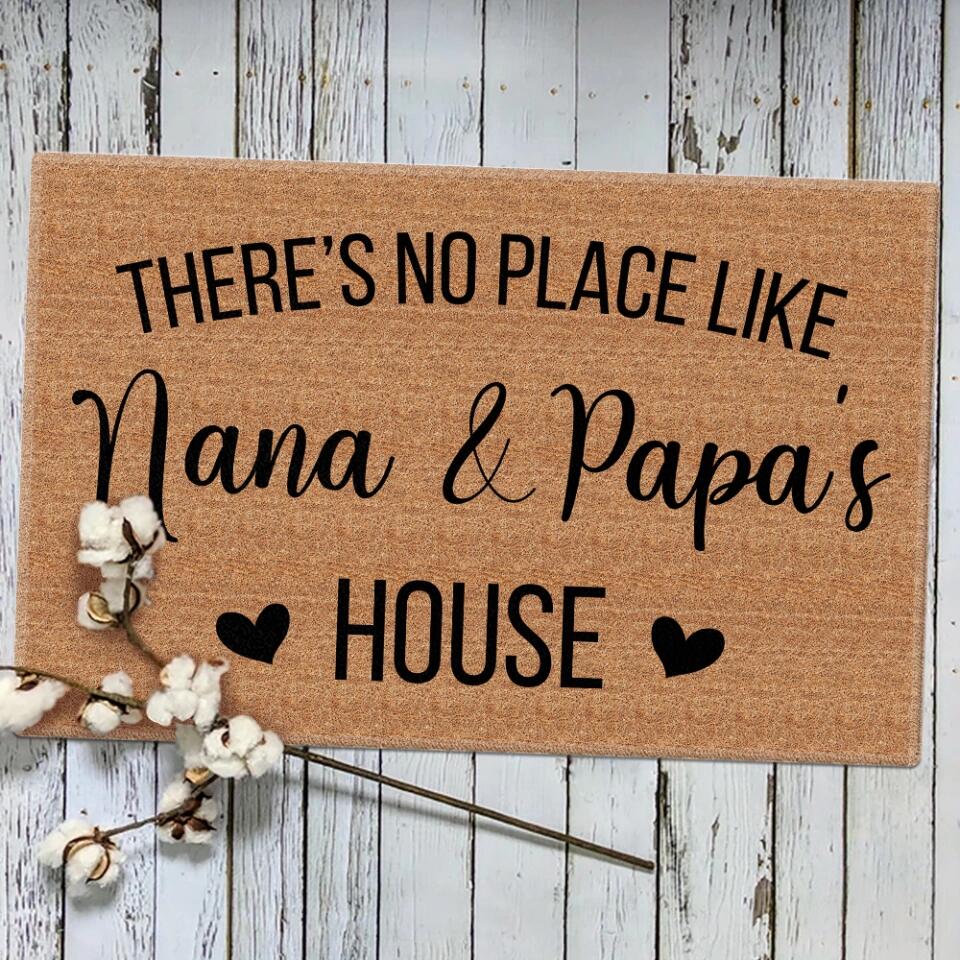 There's No Place Like Aunt And Uncle House - Housewarming Gift - Custom Doormat - Image 7
