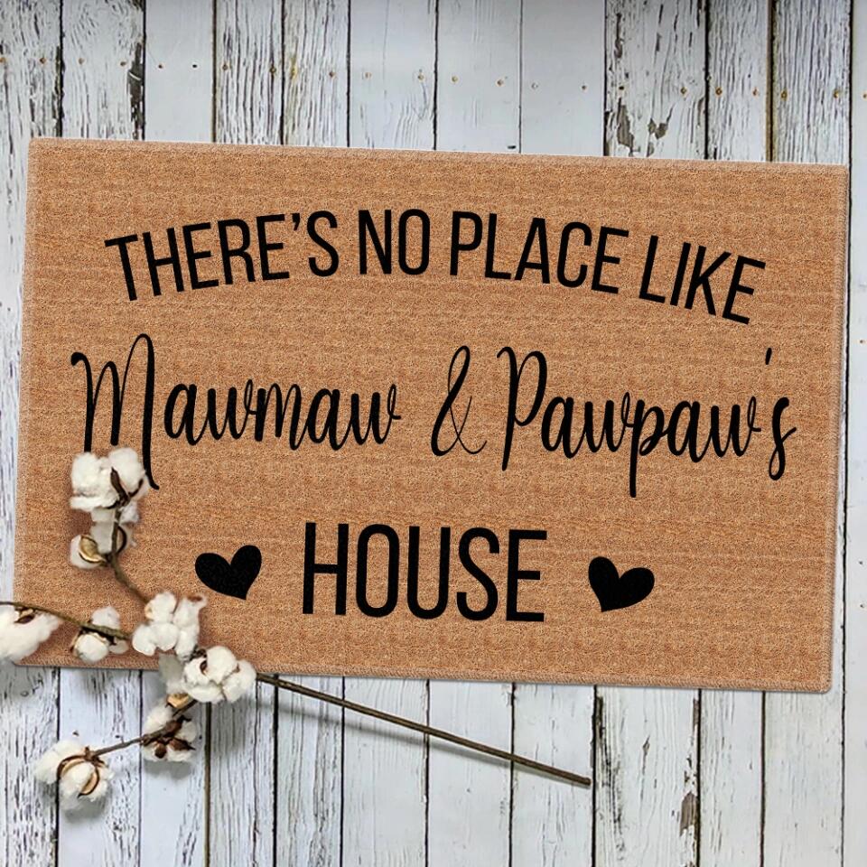 There's No Place Like Aunt And Uncle House - Housewarming Gift - Custom Doormat - Image 8