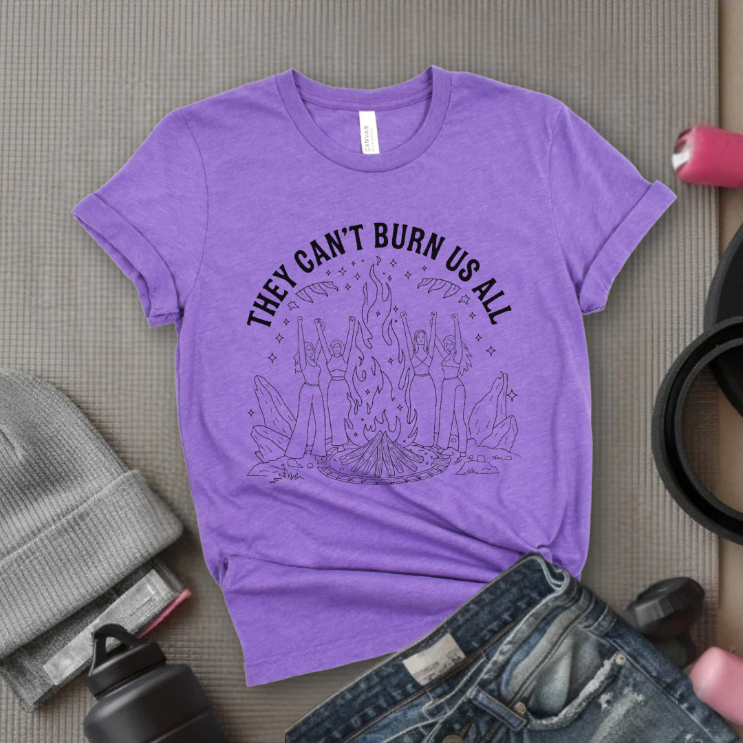 They Can't Burn Us All Witch Tshirt - Feminist Women Empowerment Shirt - Unisex Jersey Short Sleeve Shirt - Gift For Her - Bella Canvas 3001 - Image 10
