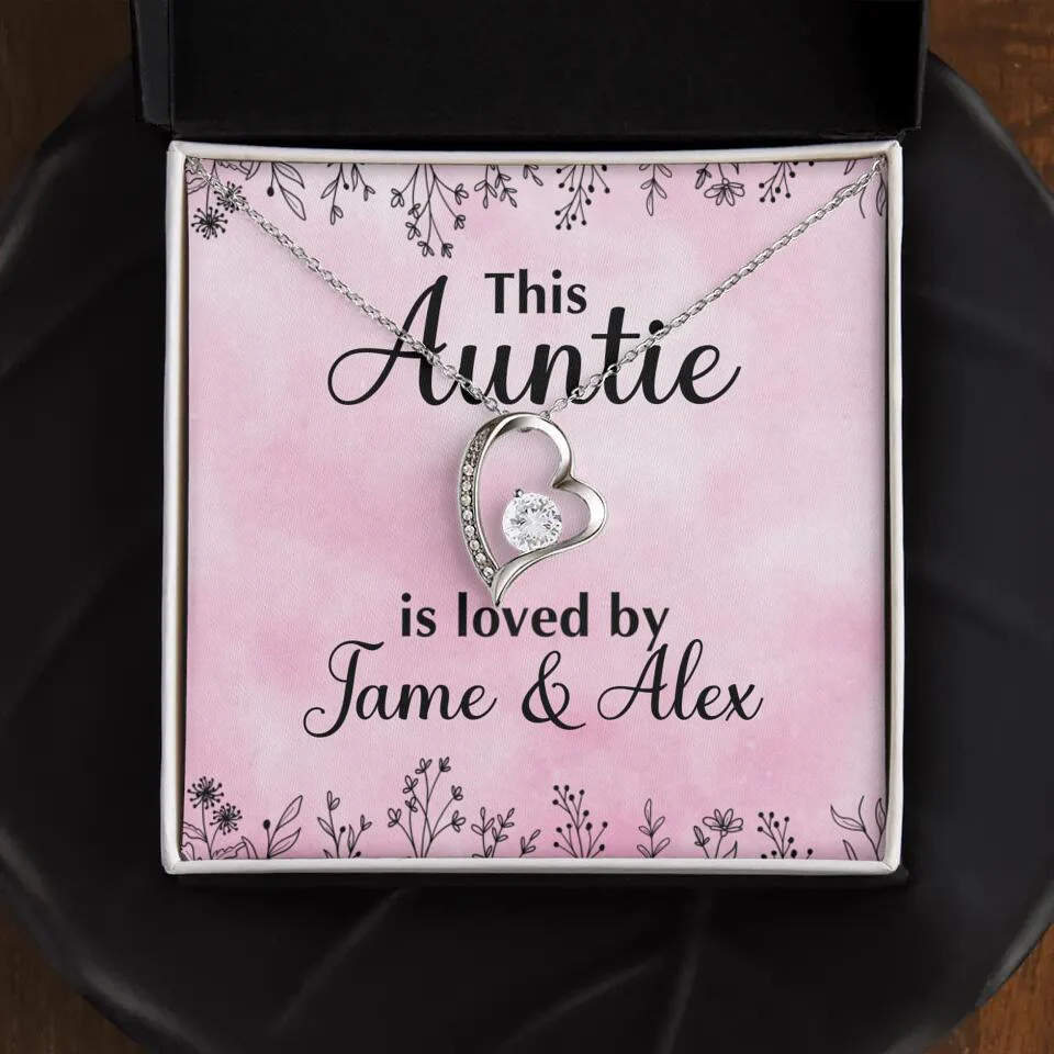 This Auntie Mom Granny is Loved By Kids Personalized Necklace - Image 11