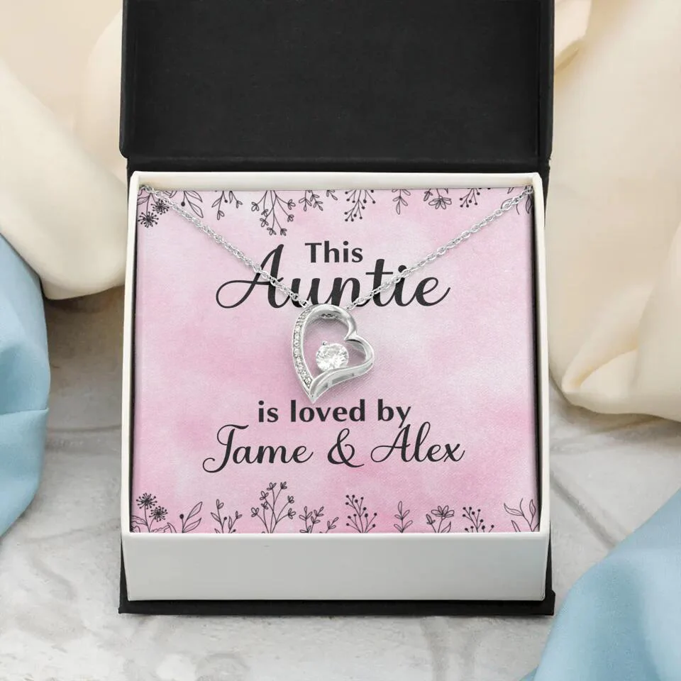 This Auntie Mom Granny is Loved By Kids Personalized Necklace - Image 17