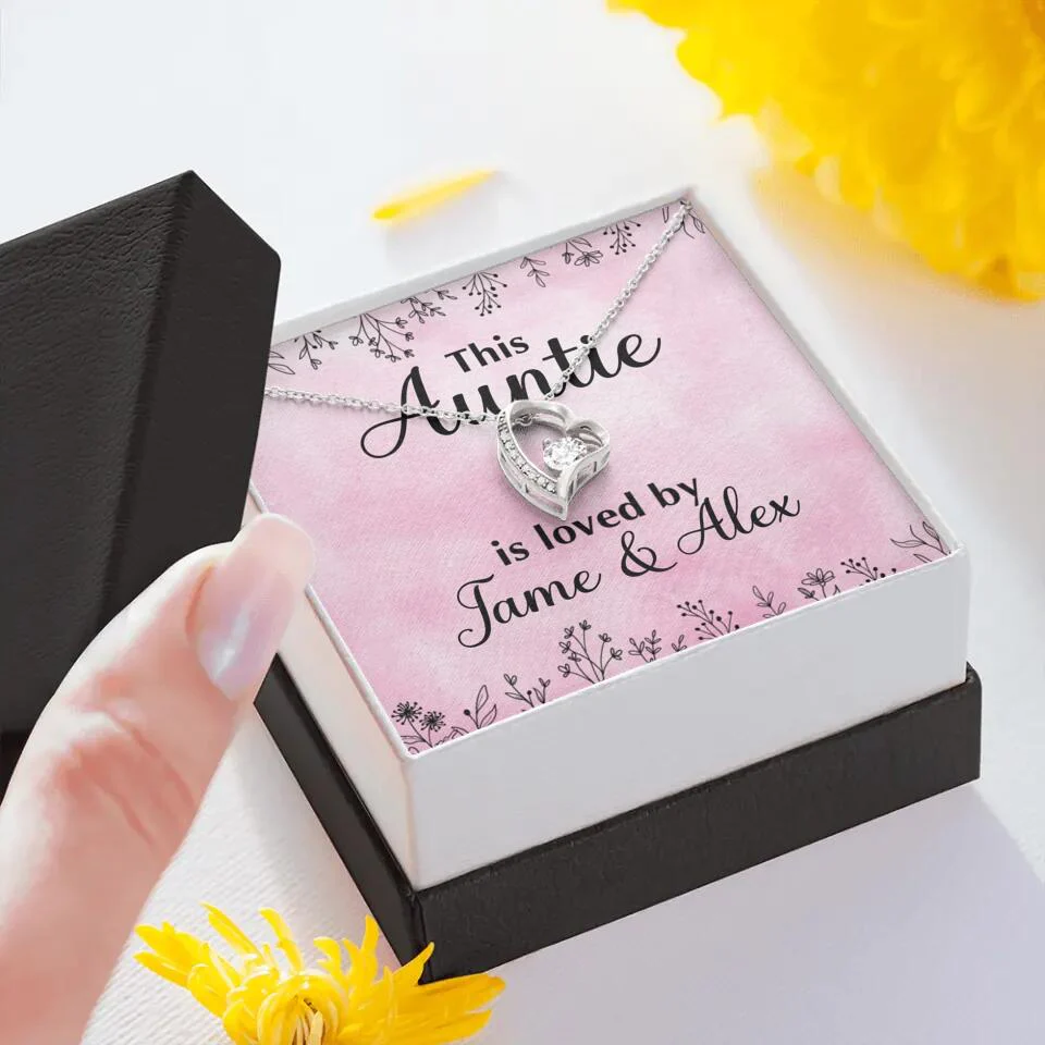 This Auntie Mom Granny is Loved By Kids Personalized Necklace - Image 19