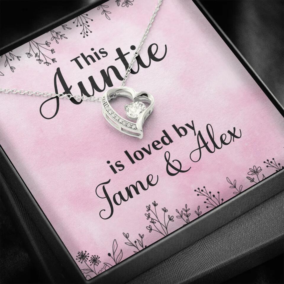 This Auntie Mom Granny is Loved By Kids Personalized Necklace - Image 21