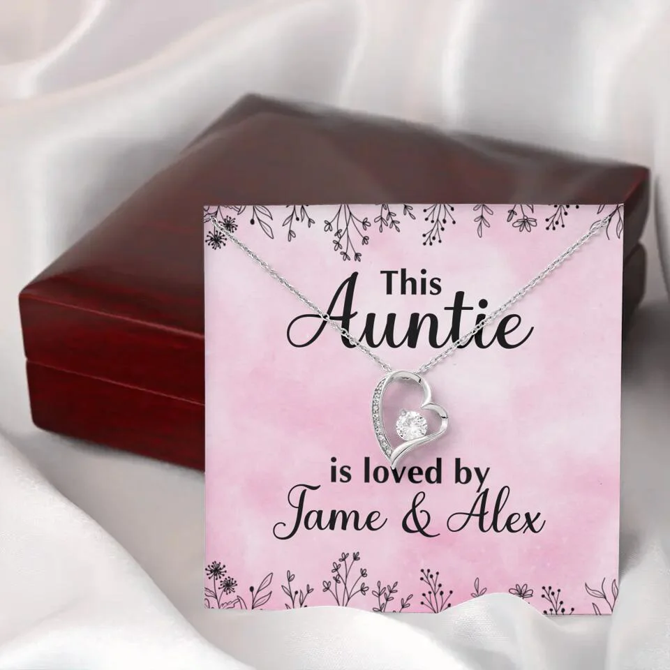 This Auntie Mom Granny is Loved By Kids Personalized Necklace - Image 30