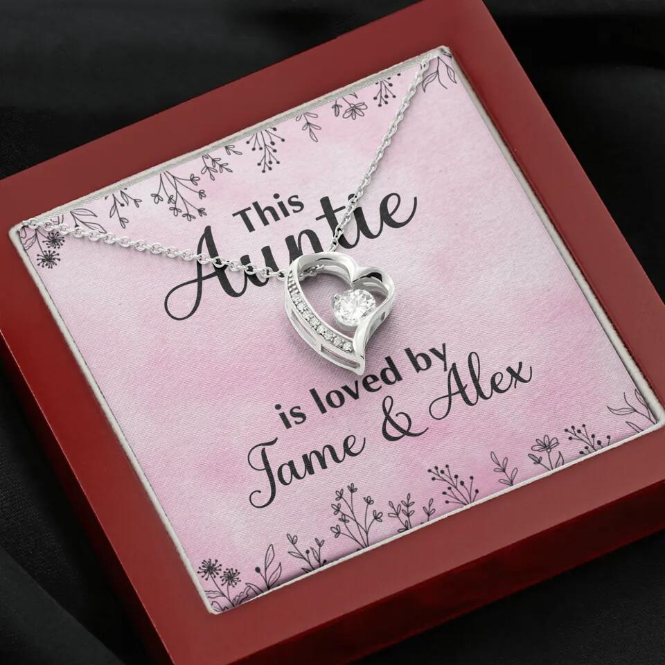 This Auntie Mom Granny is Loved By Kids Personalized Necklace - Image 33