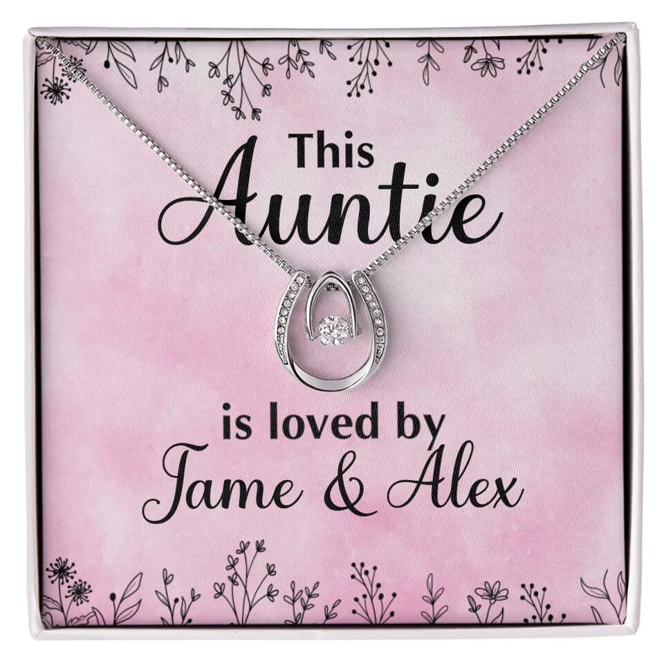 This Auntie Mom Granny is Loved By Kids Personalized Necklace - Image 34