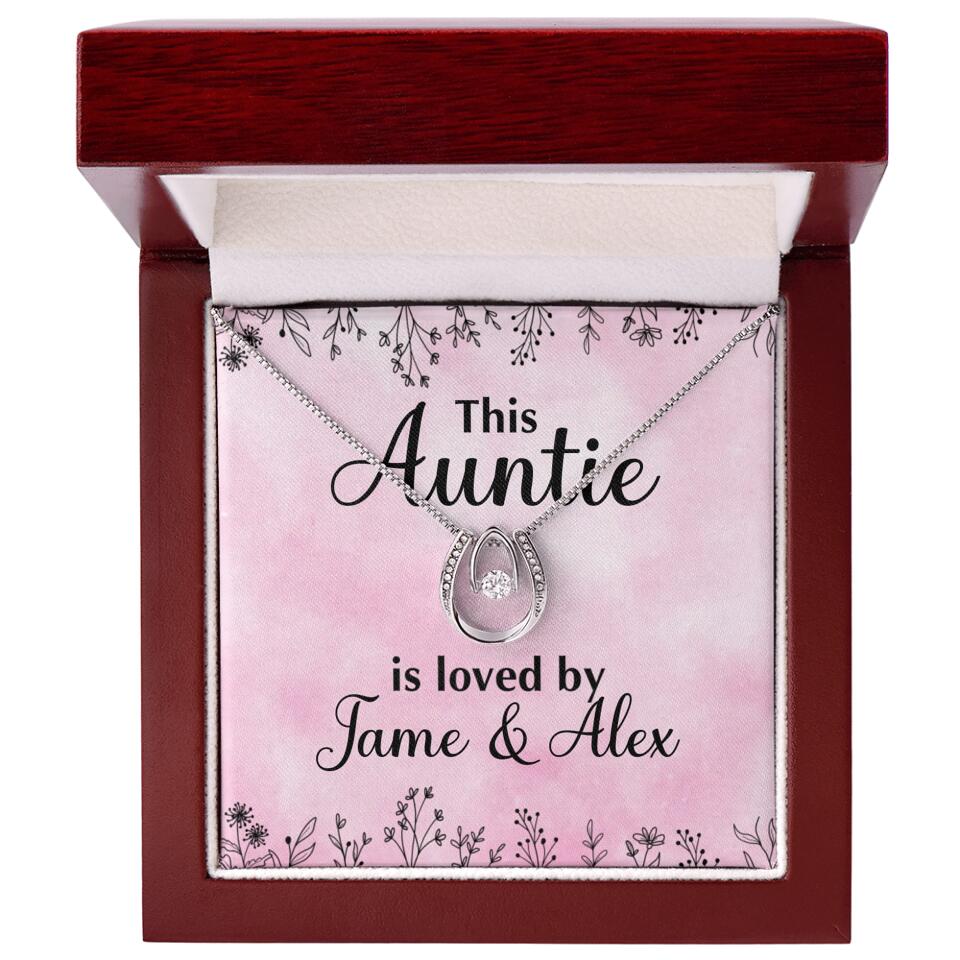 This Auntie Mom Granny is Loved By Kids Personalized Necklace - Image 40