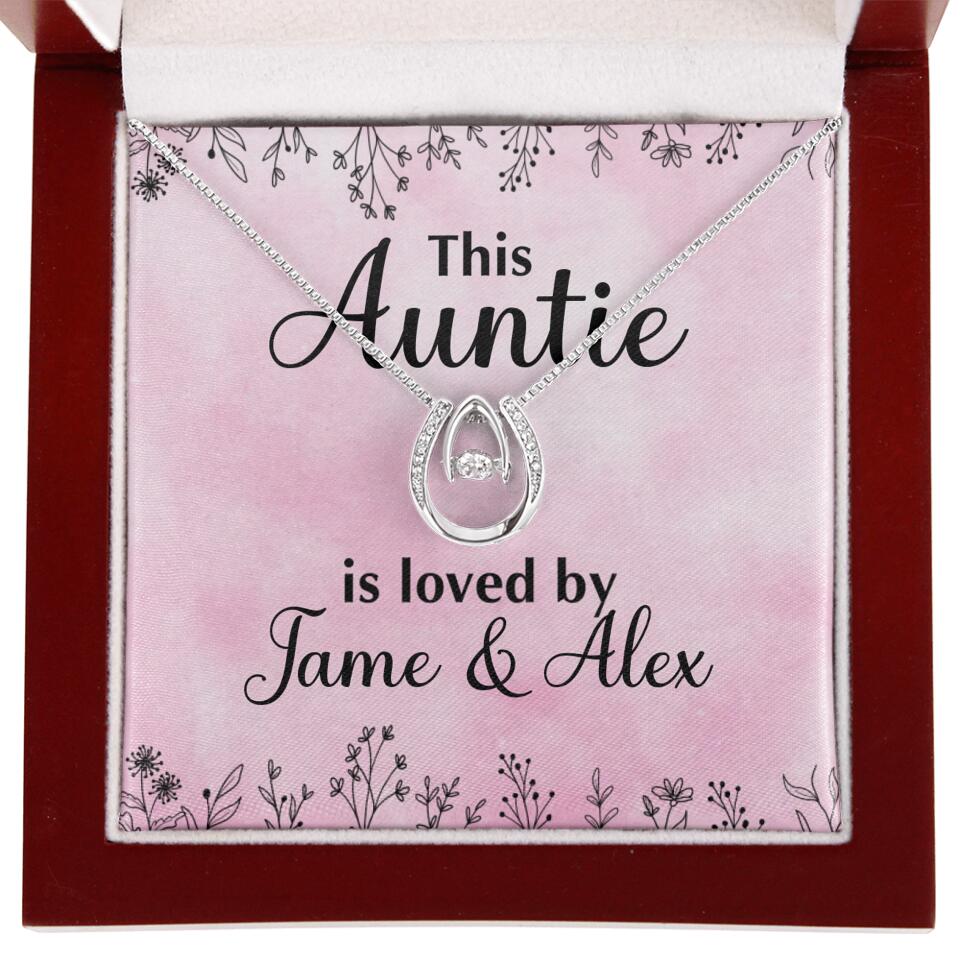 This Auntie Mom Granny is Loved By Kids Personalized Necklace - Image 44
