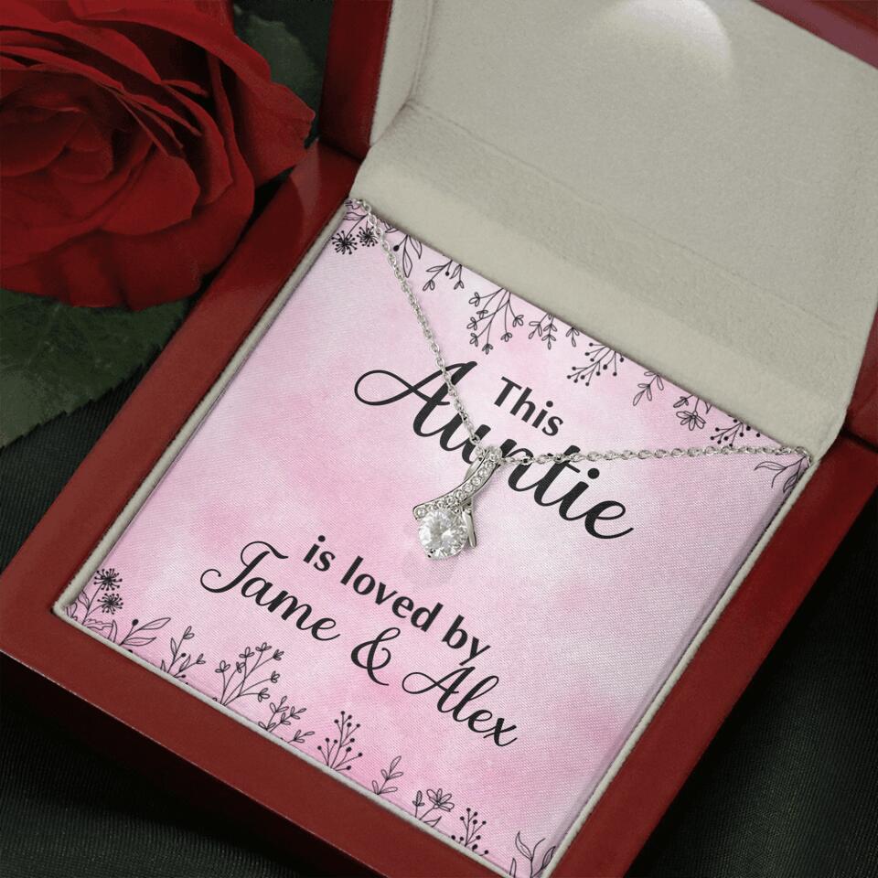 This Auntie Mom Granny is Loved By Kids Personalized Necklace - Image 53