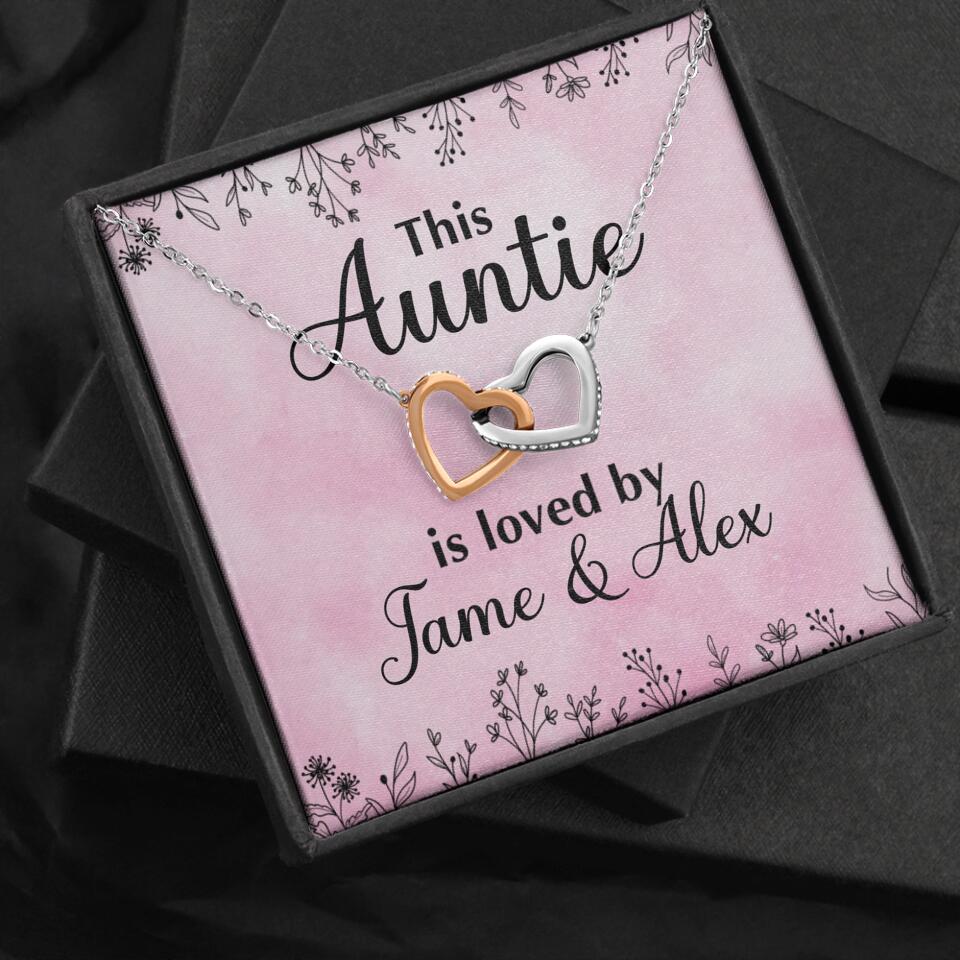 This Auntie Mom Granny is Loved By Kids Personalized Necklace - Image 54
