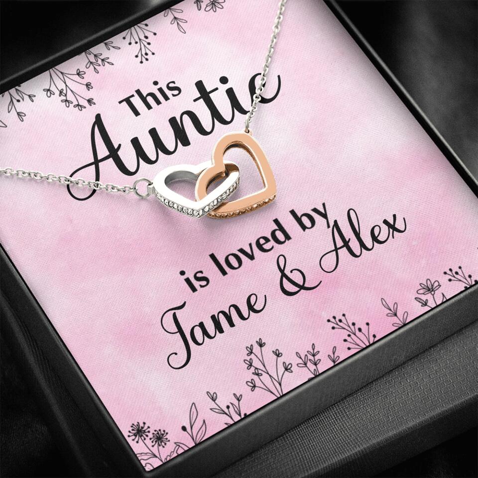 This Auntie Mom Granny is Loved By Kids Personalized Necklace - Image 55