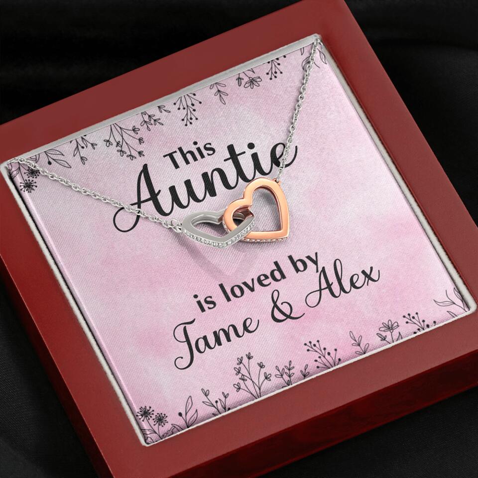 This Auntie Mom Granny is Loved By Kids Personalized Necklace - Image 58