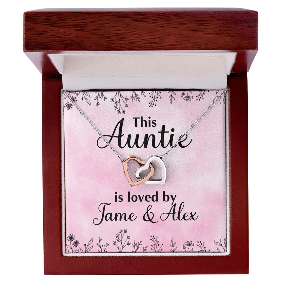 This Auntie Mom Granny is Loved By Kids Personalized Necklace - Image 59