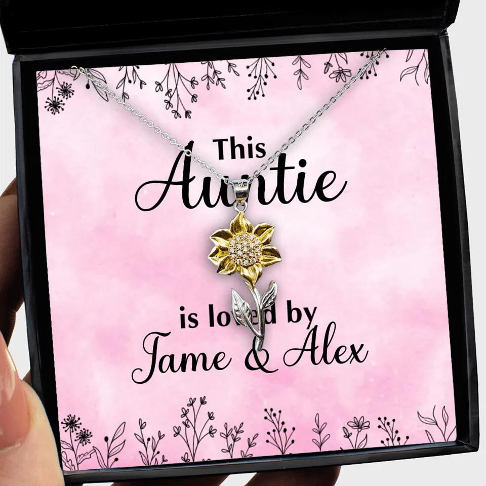 This Auntie Mom Granny is Loved By Kids Personalized Necklace - Image 62