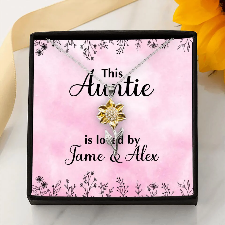 This Auntie Mom Granny is Loved By Kids Personalized Necklace - Image 63