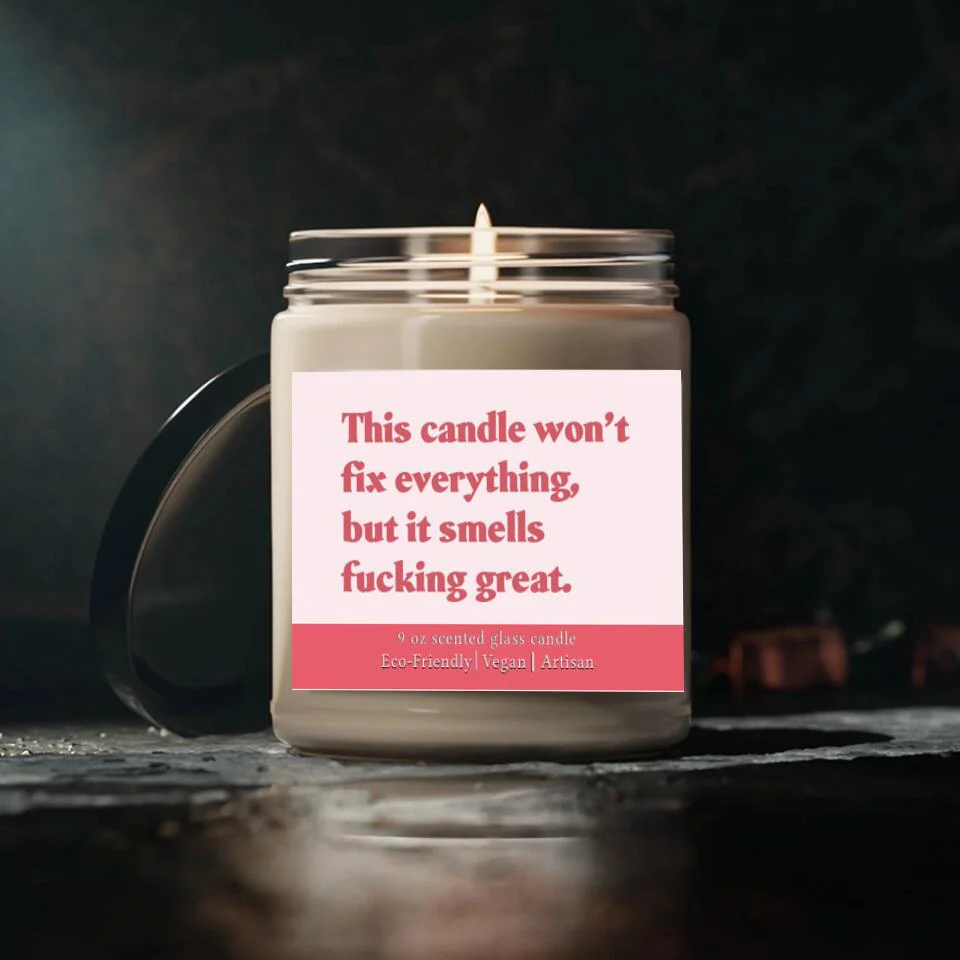 This Candle Won't Fix Everything But It Smells Fucking Great - Scented Candle - Post Surgery Gift for Him/Her - Image 3
