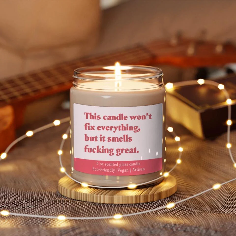 This Candle Won't Fix Everything But It Smells Fucking Great - Scented Candle - Post Surgery Gift for Him/Her - Image 5