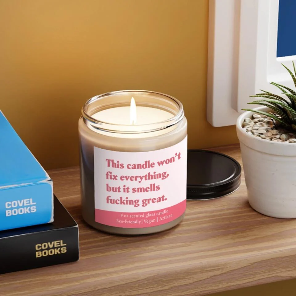 This Candle Won't Fix Everything But It Smells Fucking Great - Scented Candle - Post Surgery Gift for Him/Her - Image 7