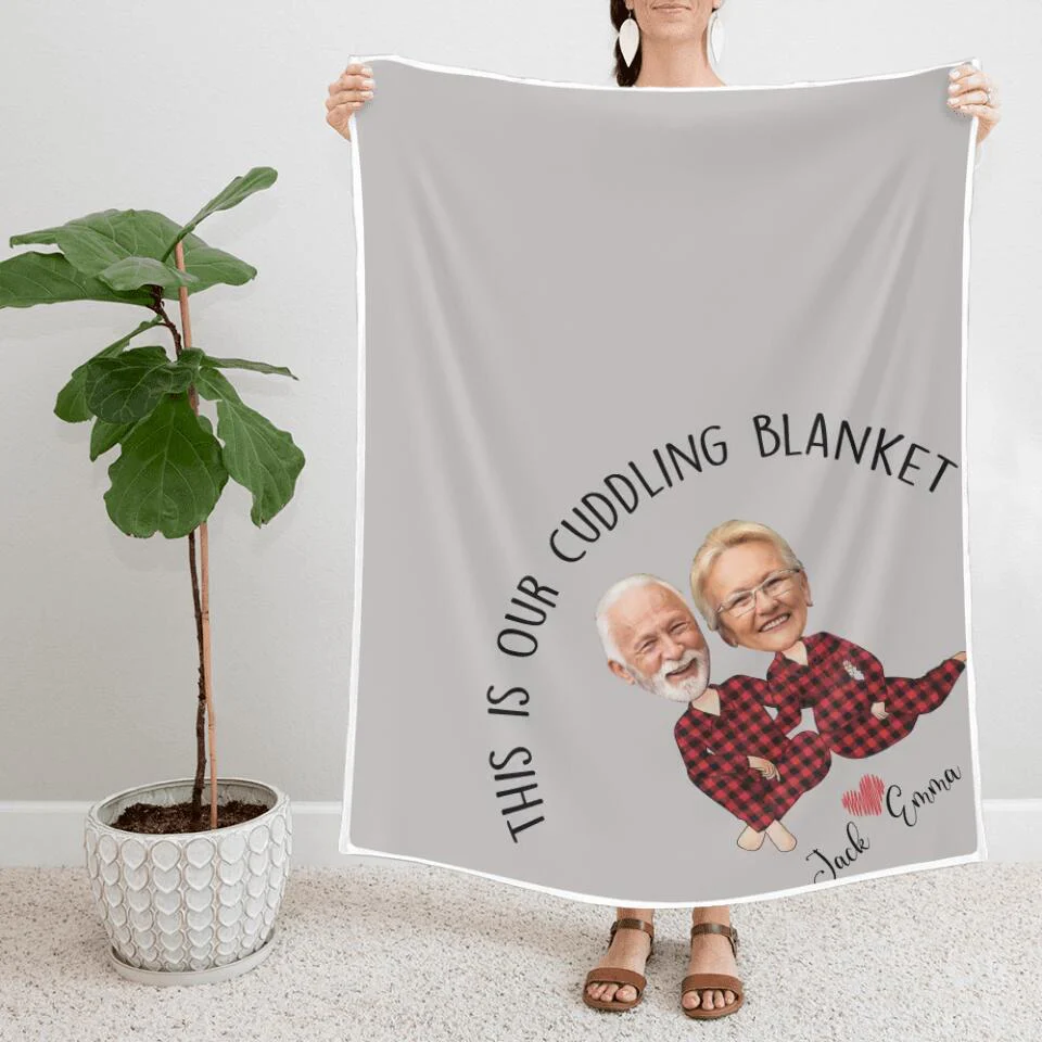 This Is Our Cuddling Blanket Custom Blanket Anniversary Gift For Couples - Image 3