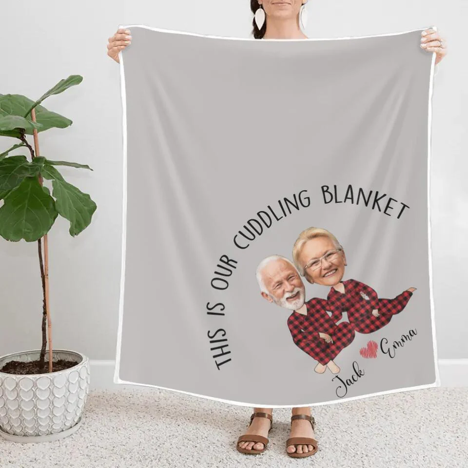 This Is Our Cuddling Blanket Custom Blanket Anniversary Gift For Couples - Image 5