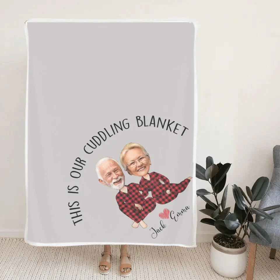 This Is Our Cuddling Blanket Custom Blanket Anniversary Gift For Couples - Image 7