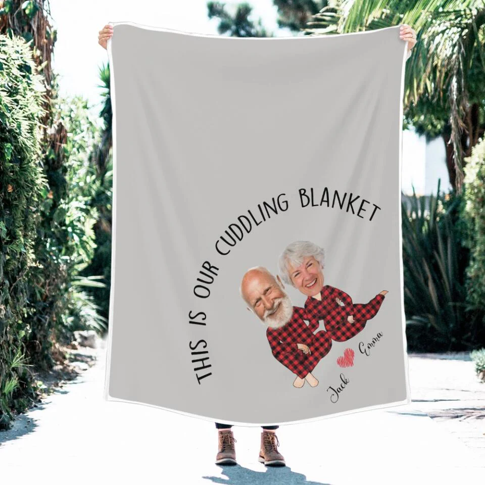 This Is Our Cuddling Blanket Custom Blanket Anniversary Gift For Couples - Image 9