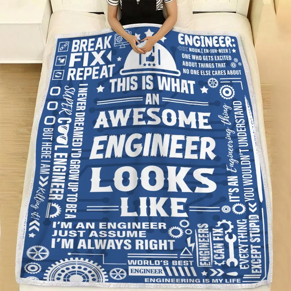 This Is What An Awesome Engineer Looks Like Blanket - Image 2