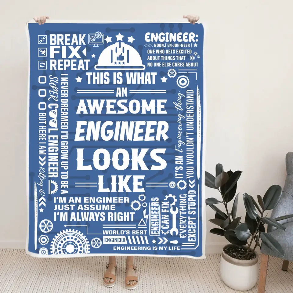 This Is What An Awesome Engineer Looks Like Blanket - Image 6