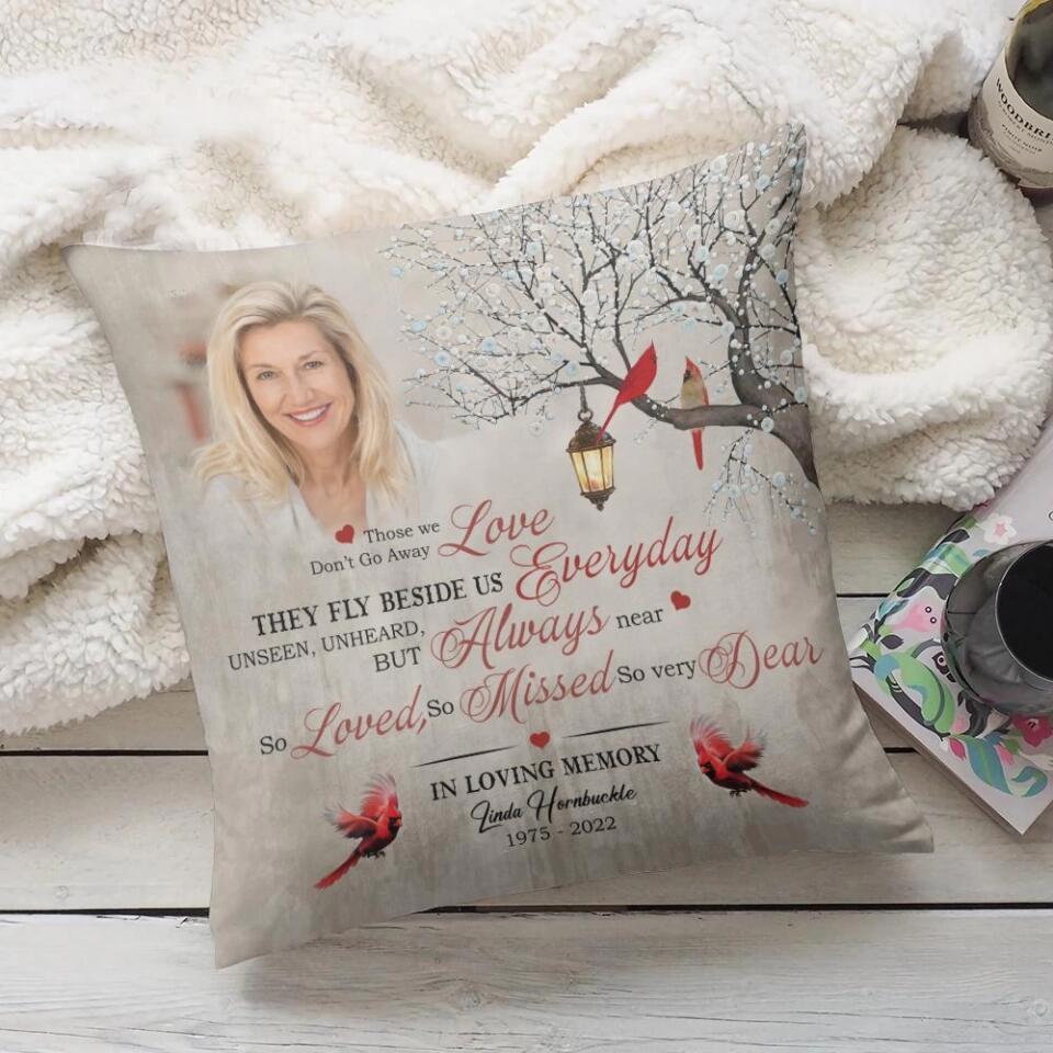 Those We Love Don't Go Away Custom Pillow Memorial Gift - Image 3