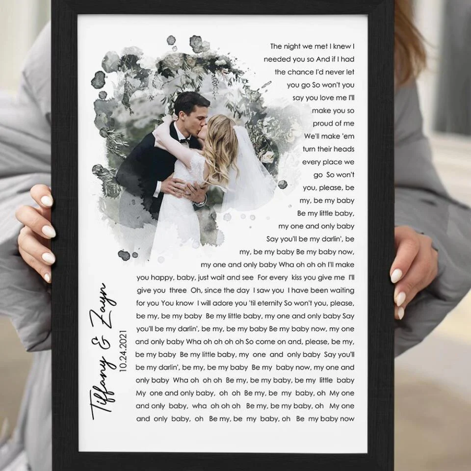 Time Fade Away Meaningful Song Lyrics Custom Canvas Poster Anniversary Gift For Couples - Image 10