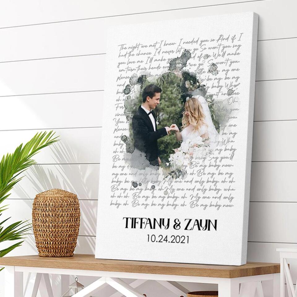 Time Fade Away Meaningful Song Lyrics Custom Canvas Poster Anniversary Gift For Couples - Image 11
