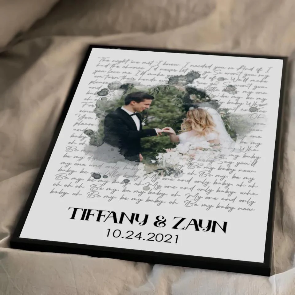 Time Fade Away Meaningful Song Lyrics Custom Canvas Poster Anniversary Gift For Couples - Image 13