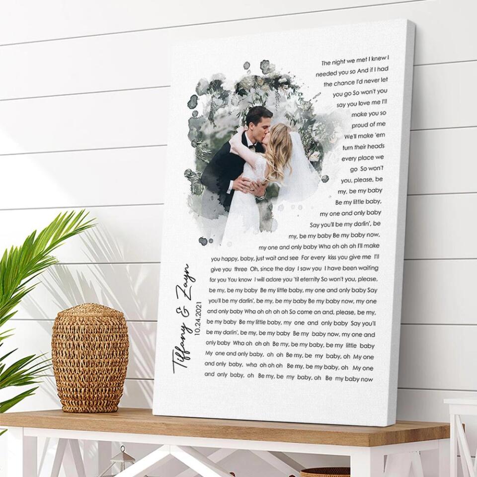 Time Fade Away Meaningful Song Lyrics Custom Canvas Poster Anniversary Gift For Couples - Image 14