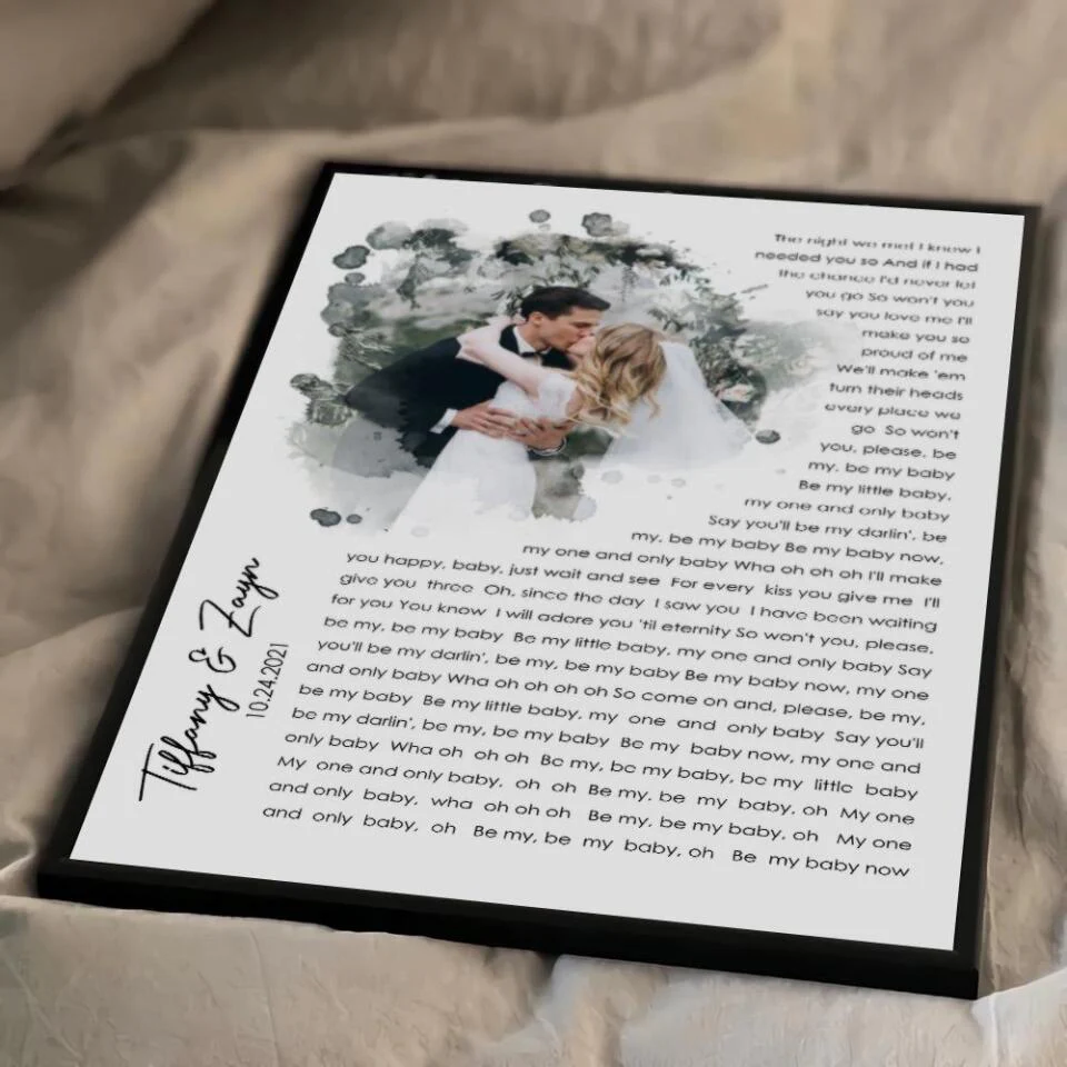 Time Fade Away Meaningful Song Lyrics Custom Canvas Poster Anniversary Gift For Couples - Image 16