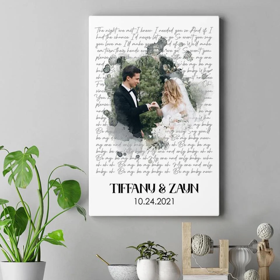 Time Fade Away Meaningful Song Lyrics Custom Canvas Poster Anniversary Gift For Couples - Image 17