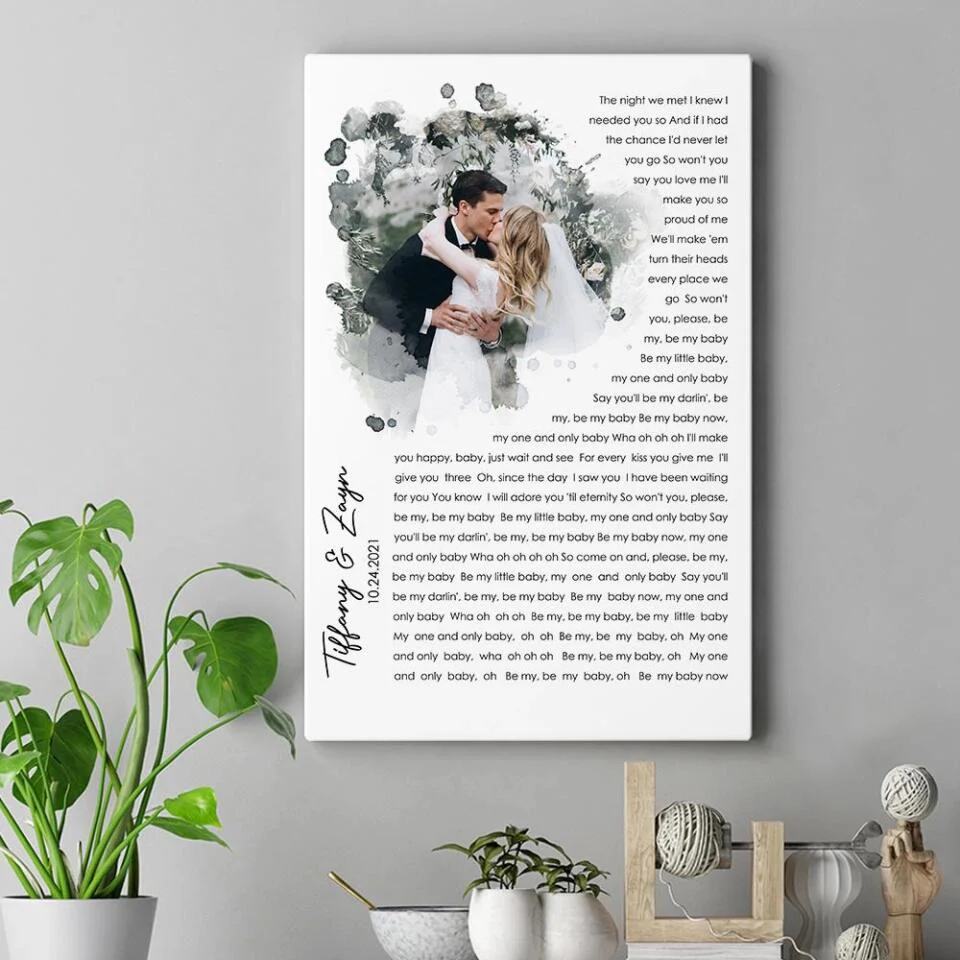 Time Fade Away Meaningful Song Lyrics Custom Canvas Poster Anniversary Gift For Couples - Image 18