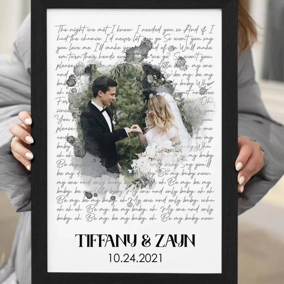 Time Fade Away Meaningful Song Lyrics Custom Canvas Poster Anniversary Gift For Couples - Image 9