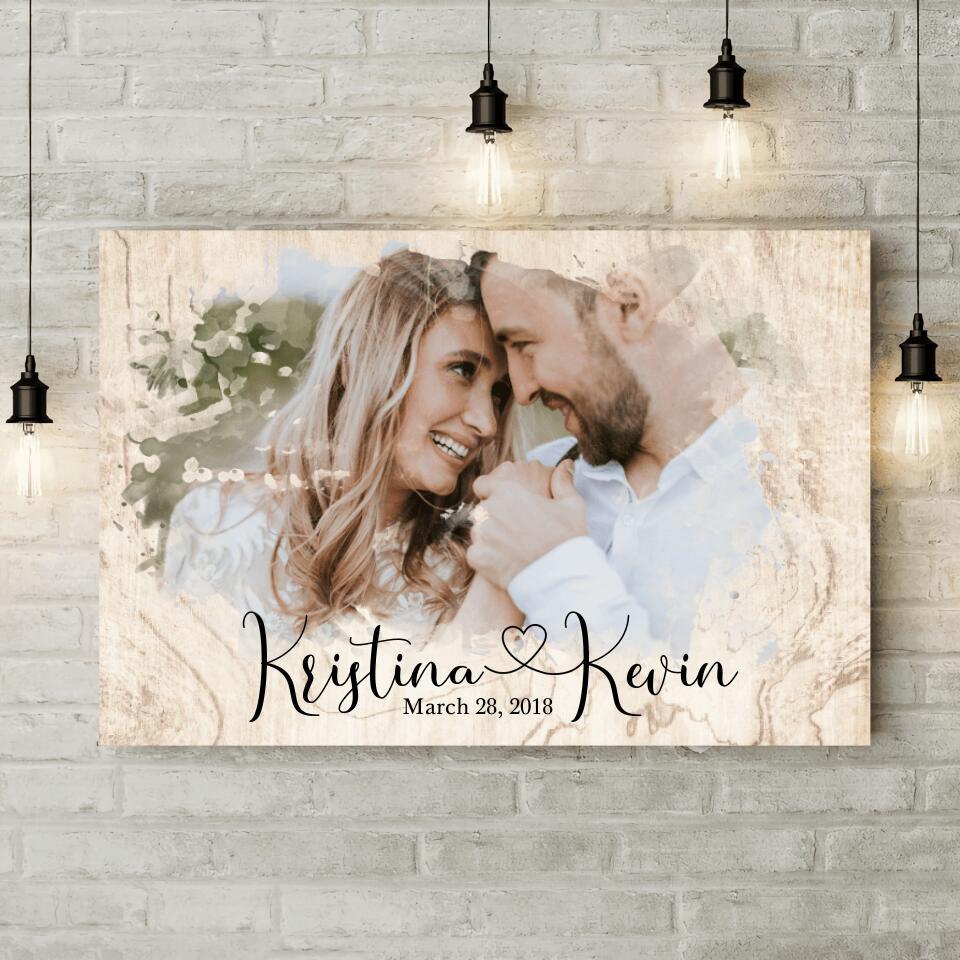 Time Fades Away Custom Canvas Poster Anniversary Gift For Couples - Image 5