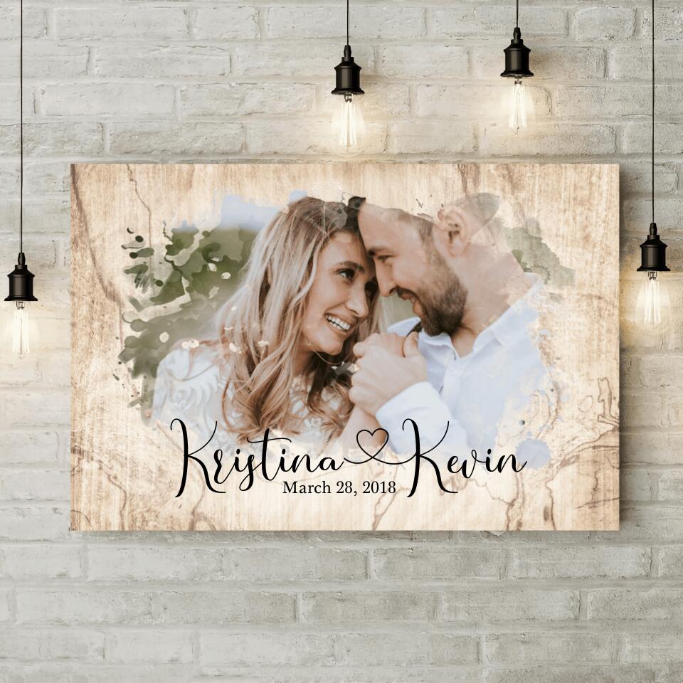 Time Fades Away Custom Canvas Poster Anniversary Gift For Couples - Image 6