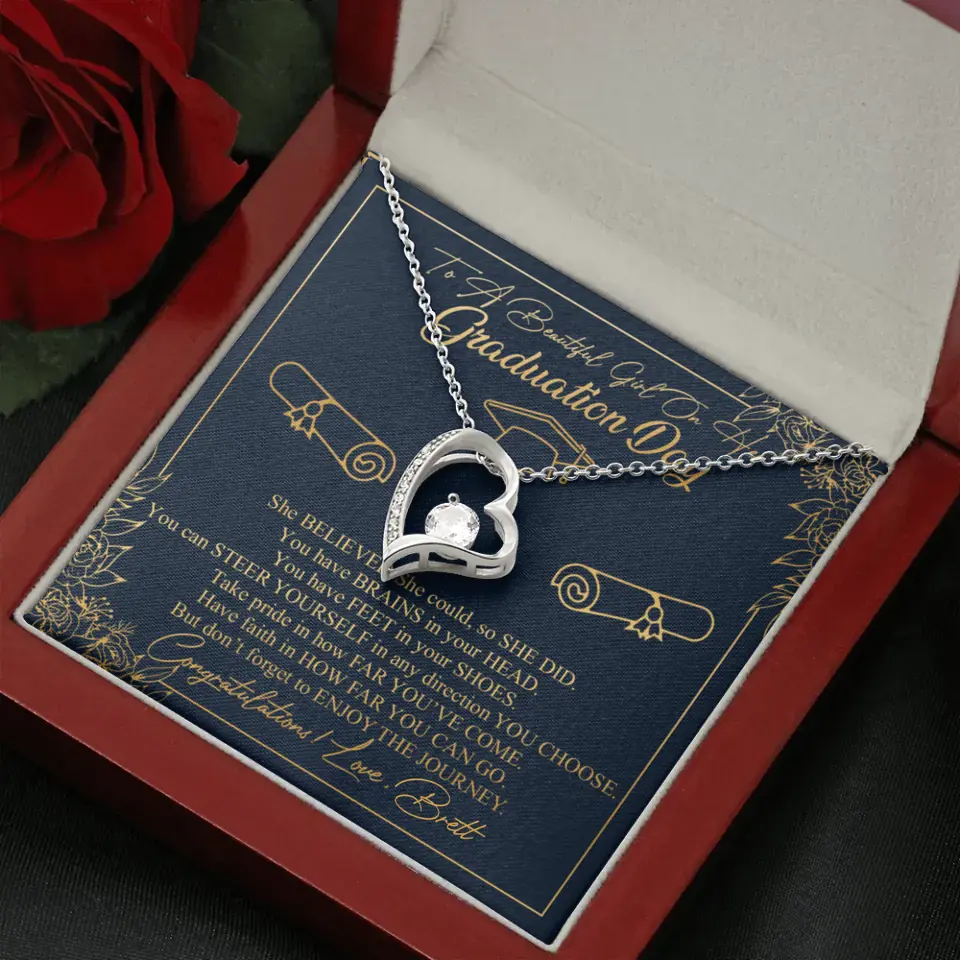 To A Beautiful Girl On Her Graduation Day Custom Necklace Graduation Gift For Her - Image 21