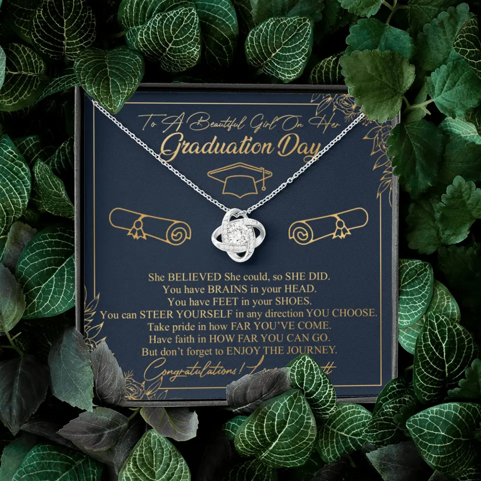 To A Beautiful Girl On Her Graduation Day Custom Necklace Graduation Gift For Her - Image 29